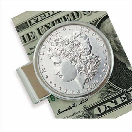 AMERICAN COIN TREASURES American Coin Treasures 11433 Sterling Silver Morgan Dollar Moneyclip 11433